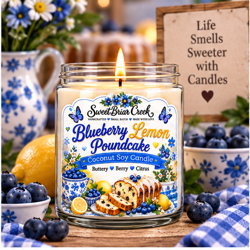 Blueberry Lemon Poundcake Coconut Soy Candle