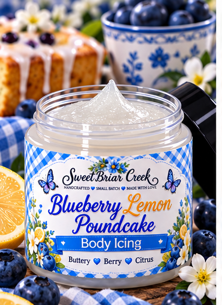 Blueberry Lemon Poundcake Body Icing