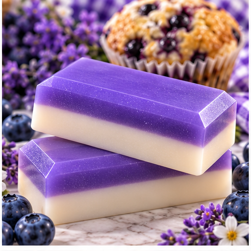 Blueberry Muffin Coconut Milk Glycerin Soap