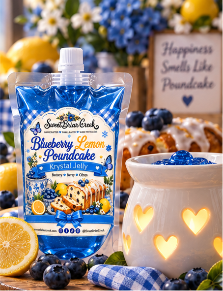 Blueberry Lemon Poundcake Krystal Jelly Squeeze for wax warmers