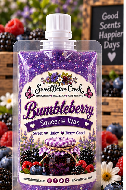 Bumbleberry Squeezie Wax + Scoopable melts for Waxwarmer