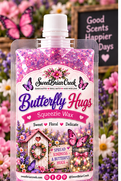 Butterfly Hugs Squeezie Wax + Scoopable melts for Waxwarmer