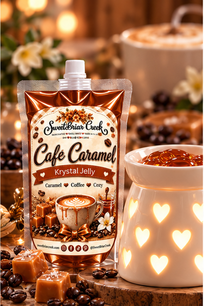 Cafe Caramel Krystal Jelly Squeeze for wax warmers.