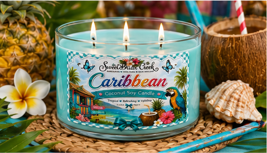 Caribbean Coconut Soy Candle