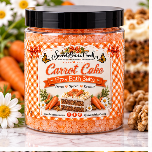 Carrot Cake  Fizzy Bath Salt Soak