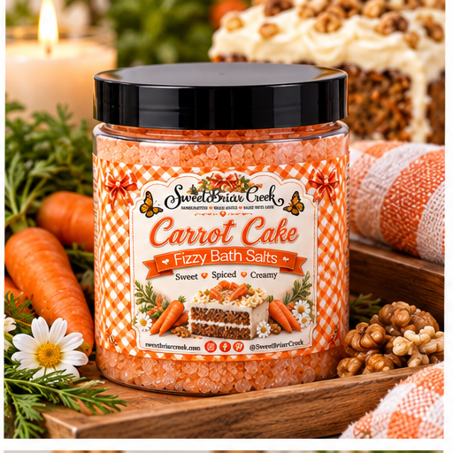 Carrot Cake  Fizzy Bath Salt Soak
