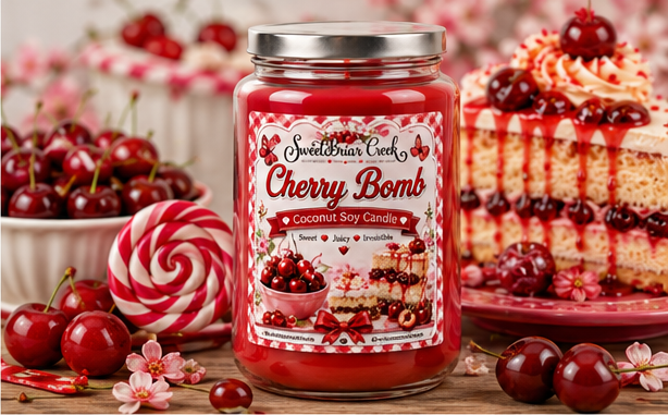 Cherry Bomb Coconut Soy Candle
