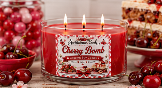 Cherry Bomb Coconut Soy Candle