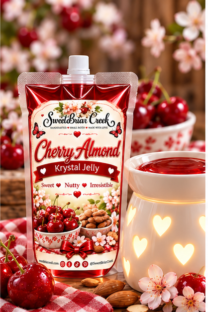 Cherry Almond Krystal Jelly Squeeze for wax warmers.