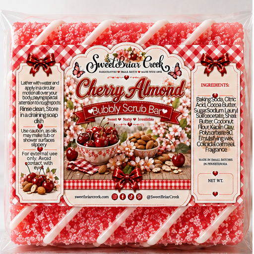 Cherry Almond Bubbly Scrub Body Bars