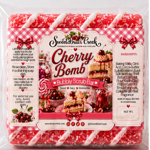 Cherry Bomb Bubbly Scrub Body Bars