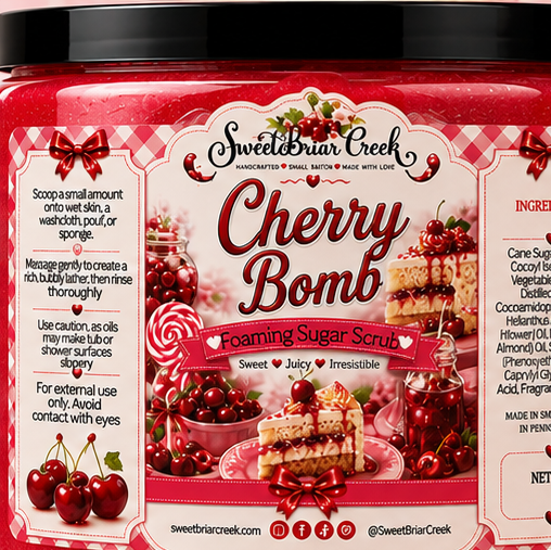 Cherry Bomb Foaming Sugar Scrub