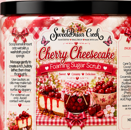 Cherry Cheesecake Foaming Sugar Scrub