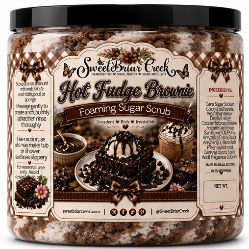 Hot Fudge Brownie Foaming Sugar Scrub