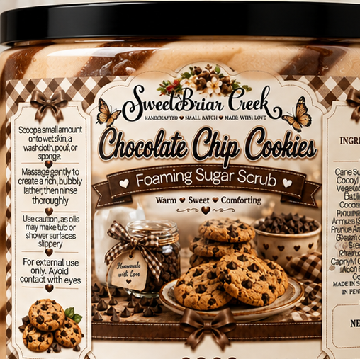 Chocolate Chip Cookies Foaming Sugar Scrub