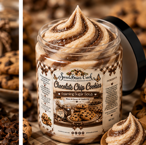 Chocolate Chip Cookies Foaming Sugar Scrub