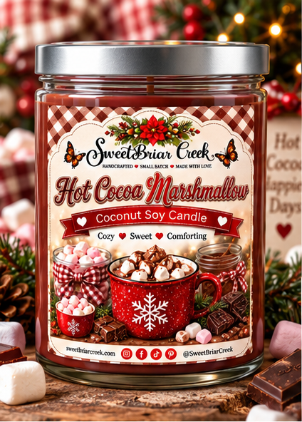 Hot Cocoa Marshmallow Coconut Soy Candle