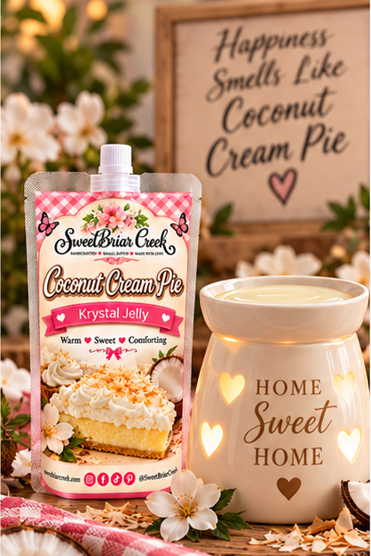 Coconut Cream Pie Krystal Jelly Squeeze for wax warmers