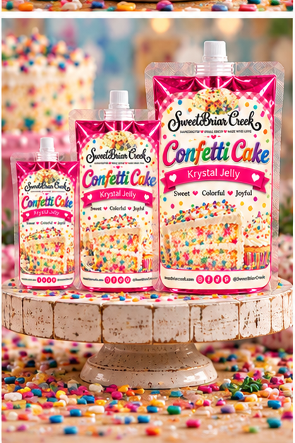 Confetti Cake Krystal Jelly Squeeze for wax warmers.