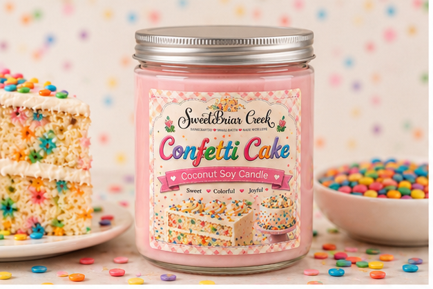 Confetti Cake Coconut Soy Candle