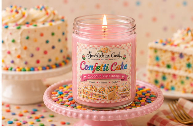 Confetti Cake Coconut Soy Candle