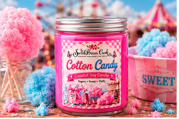 Cotton Candy Coconut Soy Candle