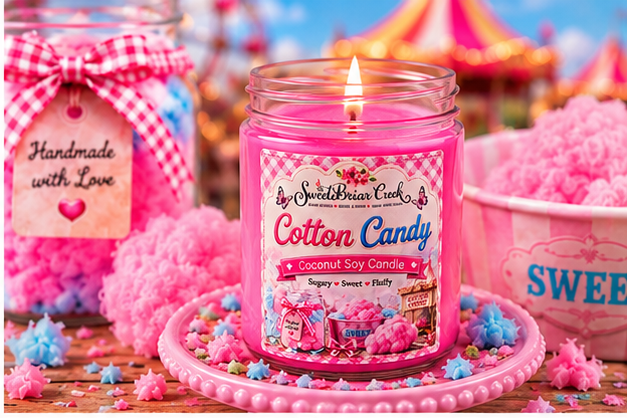 Cotton Candy Coconut Soy Candle