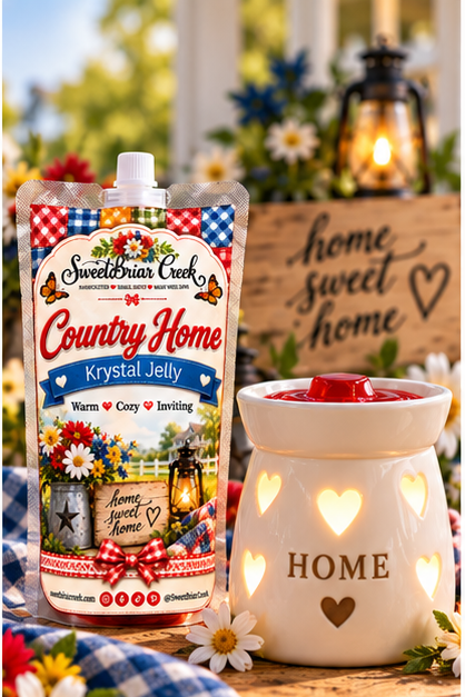 Country Home Krystal Jelly Squeeze for wax warmers.