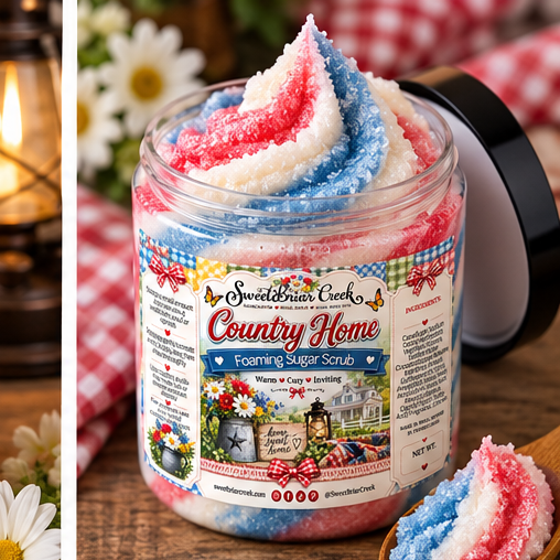 Country Home Foaming Sugar Scrub