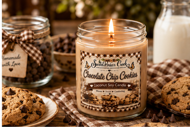 Chocolate Chip Cookie Coconut Soy Candle