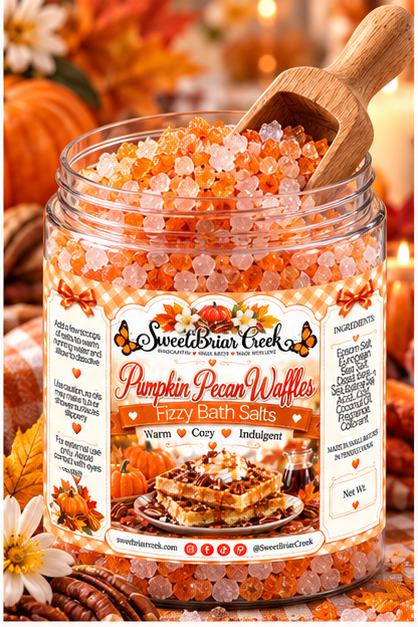 Pumpkin Pecan Waffles Fizzy Bath Salt Soak