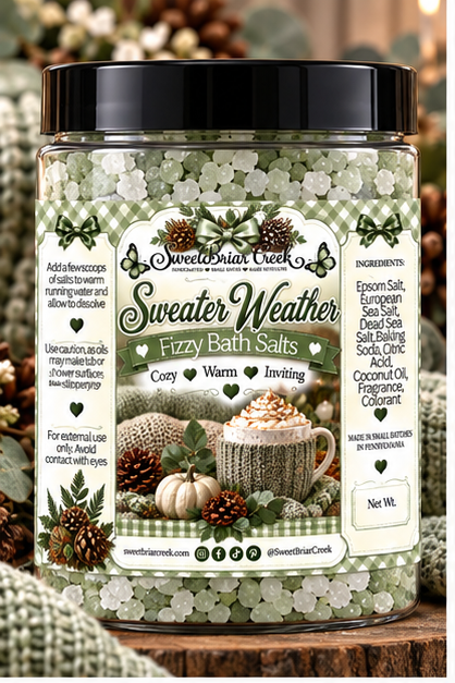 Sweater Weather Fizzy Bath Salt Soak