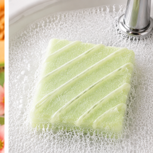 Cucumber Melon Bubbly Scrub Body Bars