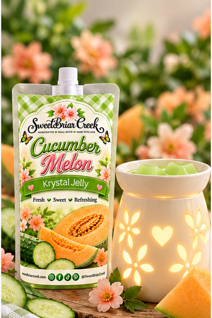 Cucumber Melon Krystal Jelly Squeeze for wax warmers.