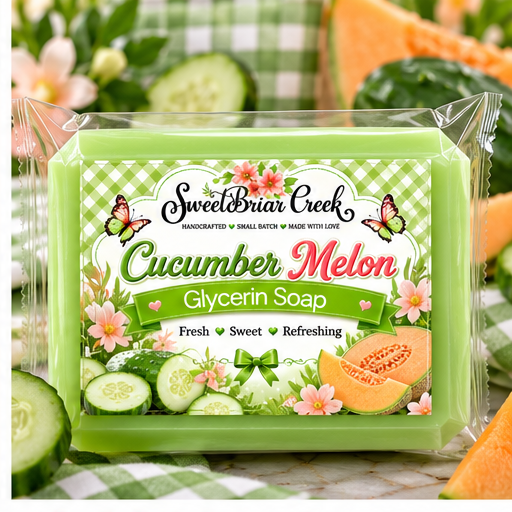 Cucumber Melon Coconut Milk Glycerin Soap