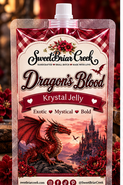 Dragon's Blood Krystal Jelly Squeeze for wax warmers.