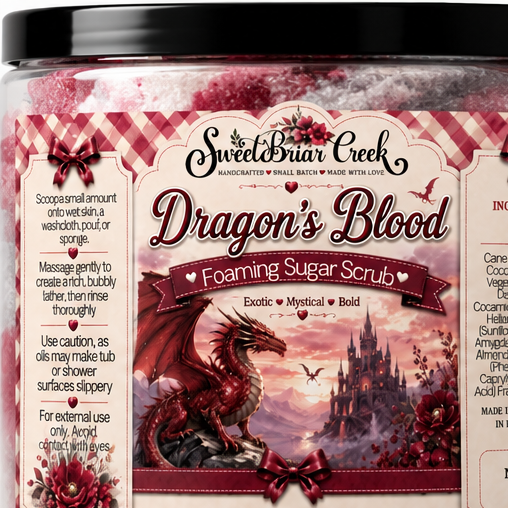 Dragon's Blood Foaming Sugar Scrub