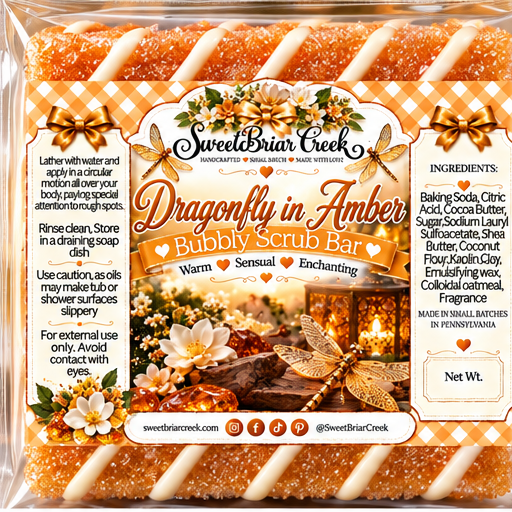 Dragonfly In Amber Bubbly Scrub Body Bars