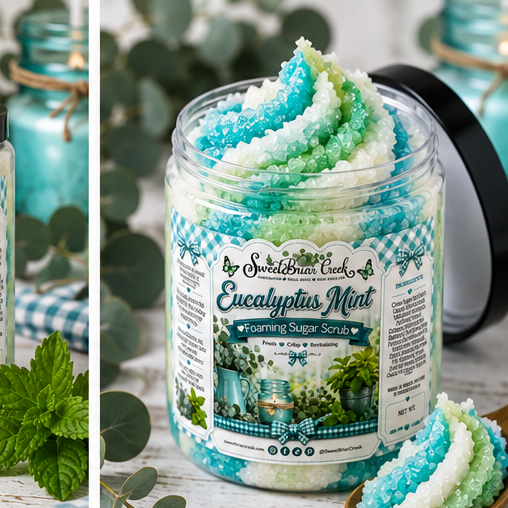 Eucalyptus Mint Foaming Sugar Scrub