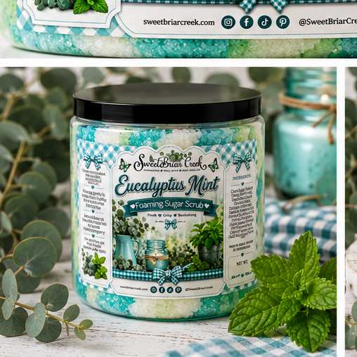Eucalyptus Mint Foaming Sugar Scrub