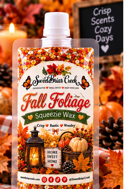 Fall Foliage Squeezie Wax + Scoopable melts for Waxwarmer