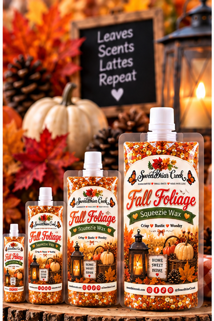 Fall Foliage Squeezie Wax + Scoopable melts for Waxwarmer