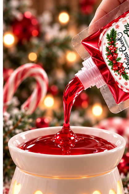 Candy Cane Cream Krystal Jelly Squeeze for wax warmers