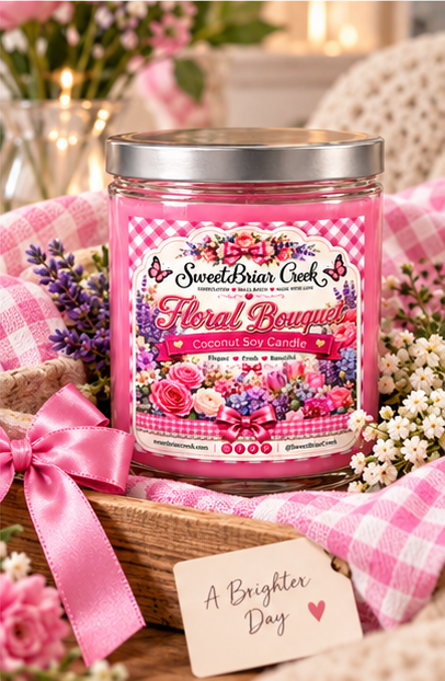 Floral Bouquet Coconut Soy Candle