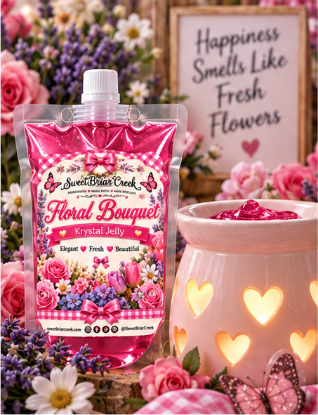 Floral Bouquet Krystal Jelly Squeeze for wax warmers
