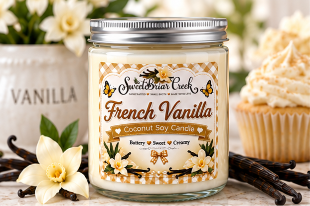 French Vanilla Coconut Soy Candle