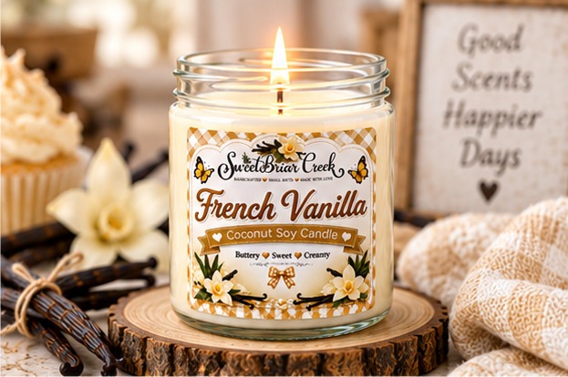 French Vanilla Coconut Soy Candle