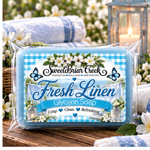 Fresh Linen Coconut Milk Glycerin Soap