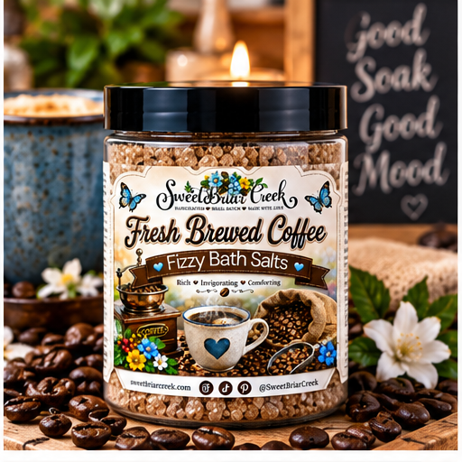 Fresh Brewed Coffee Fizzy Bath Salt Soak