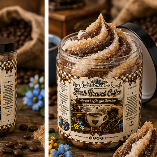 Fresh Brewed Coffee Foaming Sugar Scrub